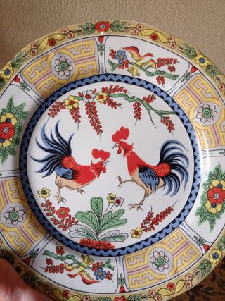 🇨🇳 Plato de porcelana vintage china
