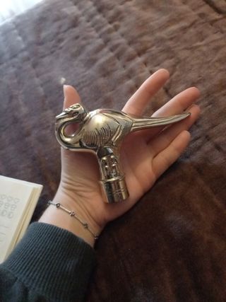 Empuñadura bastón cisne poirot