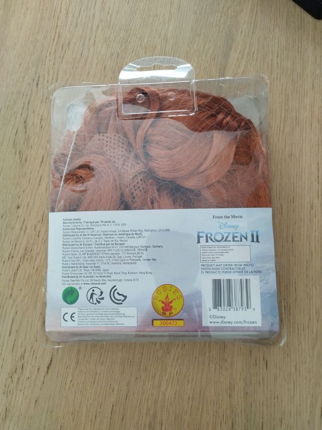 Peluca Infantil Ana Anna Frozen 2