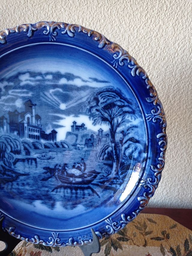 🇬🇧 Plato de porcelana inglesa victoriano