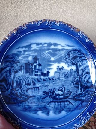 🇬🇧 Plato de porcelana inglesa victoriano