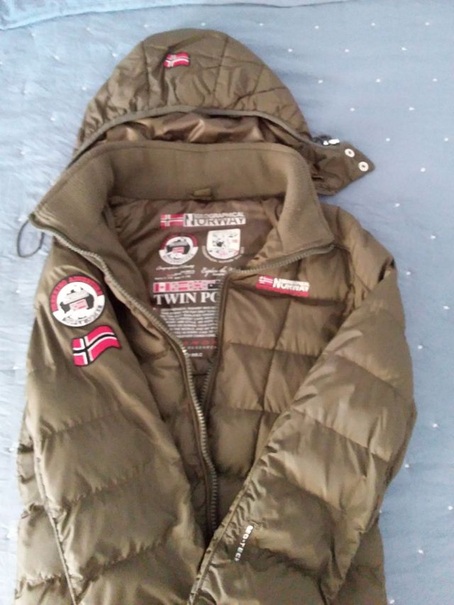 Piumino Geographical Norway verde