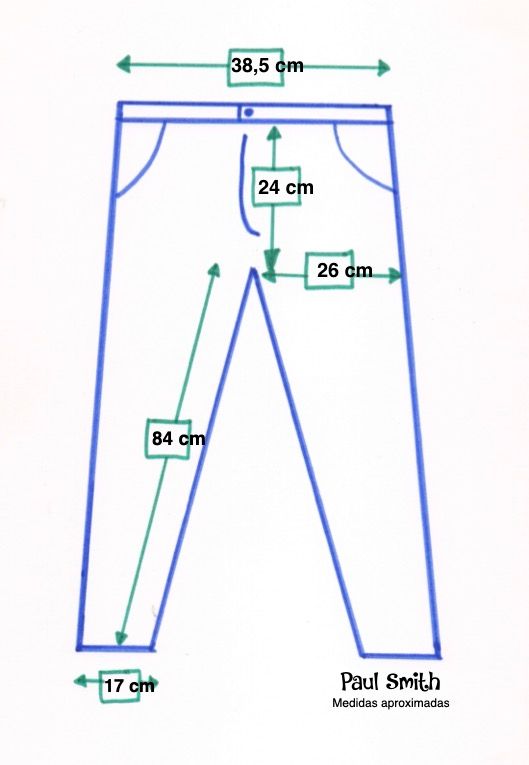 Paul Smith. Pantalón vaquero azul. W28
