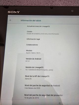 Sony Xperia tablet z