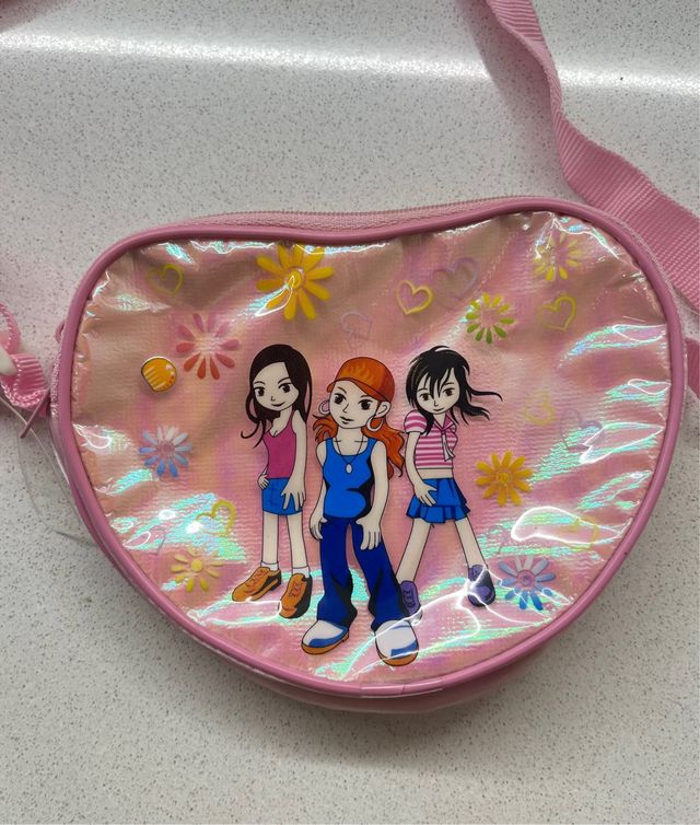 Borsa bambina a tracolla rosa