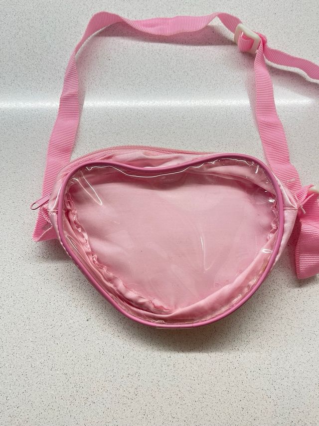 Borsa bambina a tracolla rosa