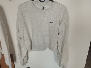 Sudadera gris claro