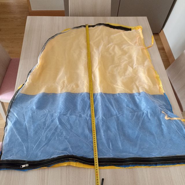 Cremallera con mosquitera para coser