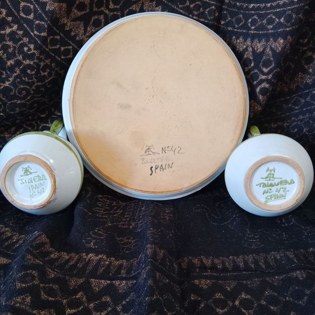 Set de aceitera y vinagrera de Cerámica Talavera