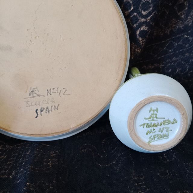 Set de aceitera y vinagrera de Cerámica Talavera