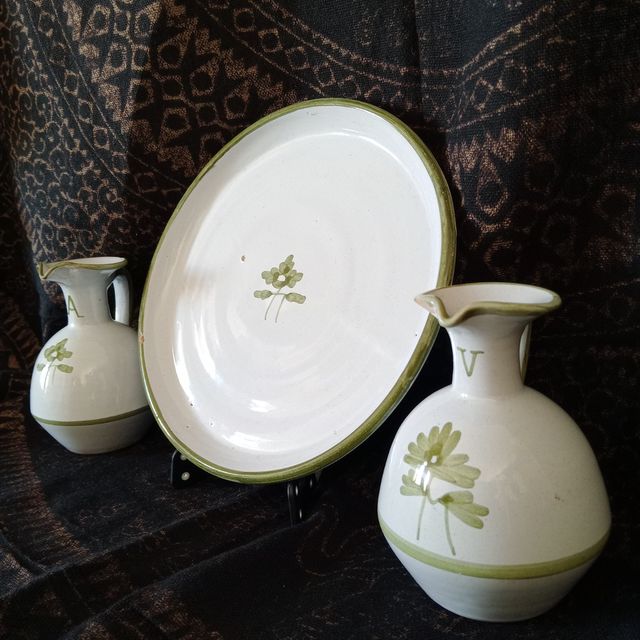Set de aceitera y vinagrera de Cerámica Talavera