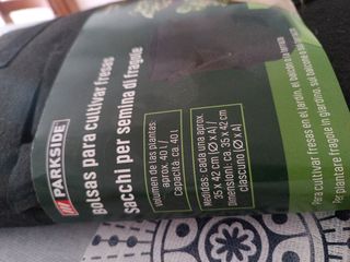 Bolsas para cultivar fresas 