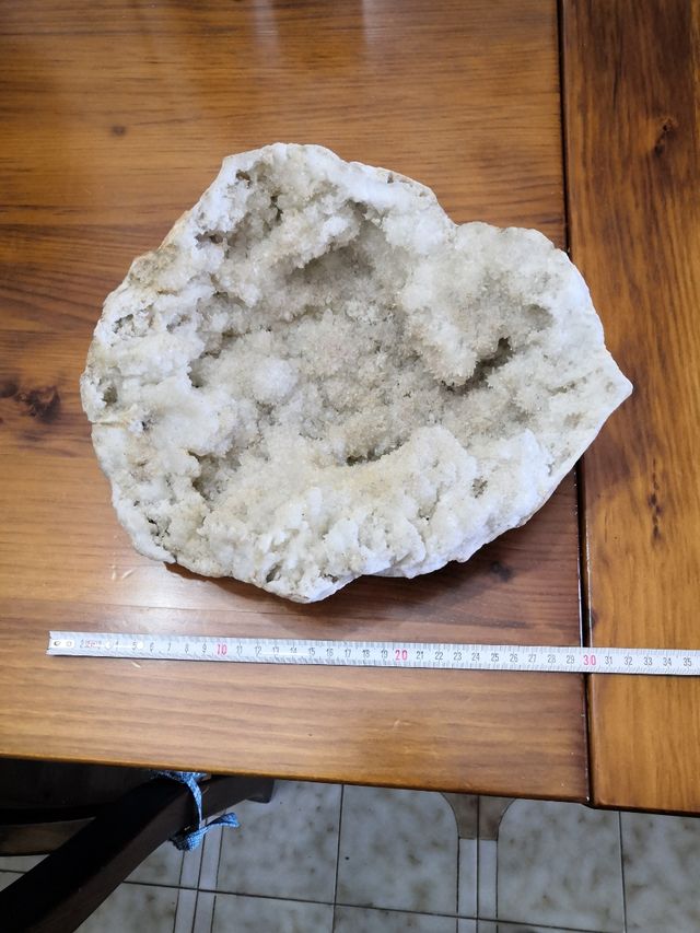 Geode quarzo bianco
