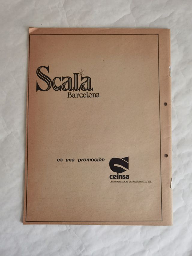Lote 3 artículos Scala Barcelona