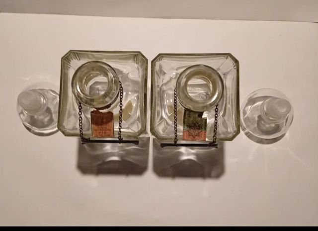 2 bottiglie per liquori da collezione vintage 