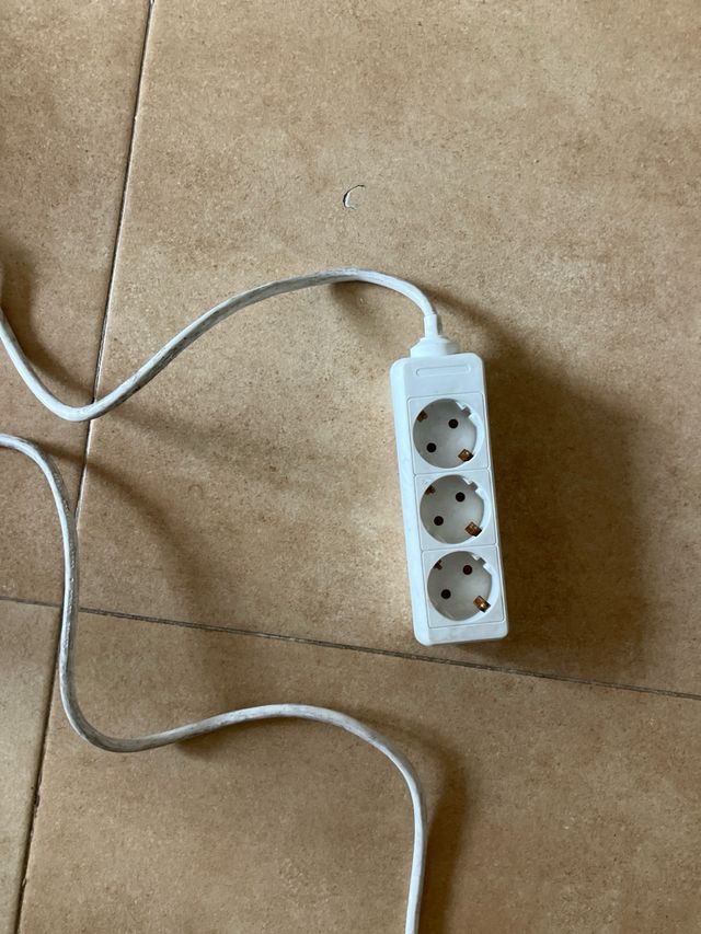 Regleta 3 tomas y alargador