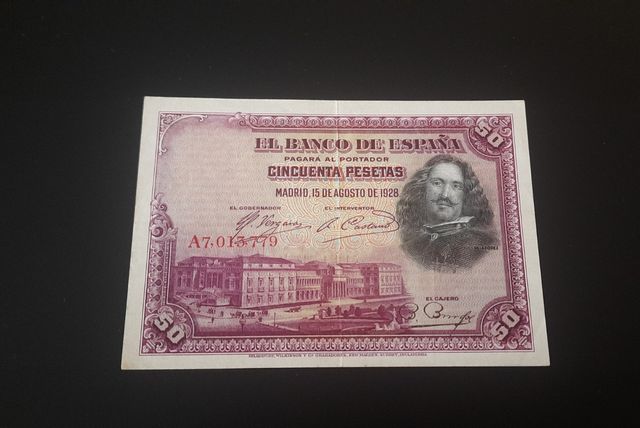 Billete 50 pesetas 1928 buen estado