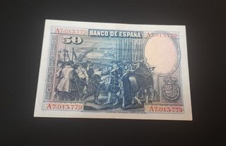 Billete 50 pesetas 1928 buen estado