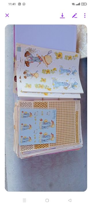 Raccoglitore decoupage