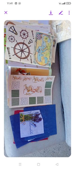 Raccoglitore decoupage