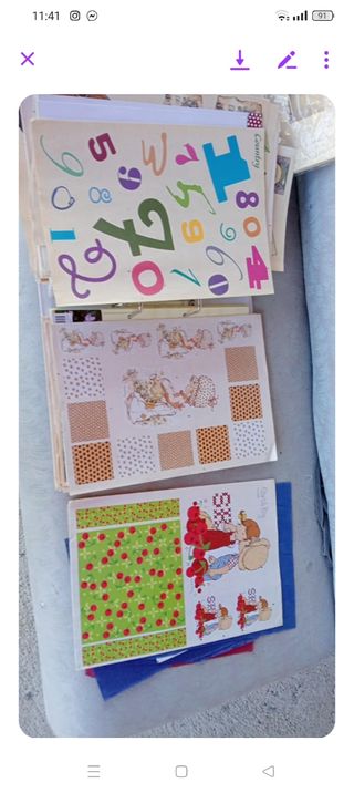 Raccoglitore decoupage