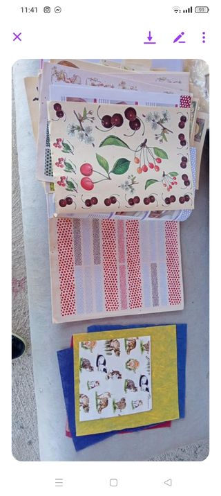 Raccoglitore decoupage