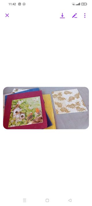 Raccoglitore decoupage