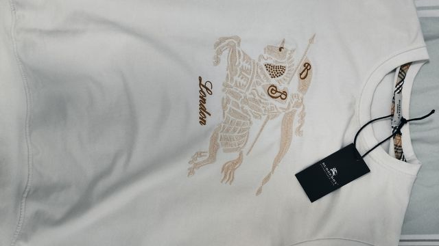 Sudadera Burberry Blanca sin capucha