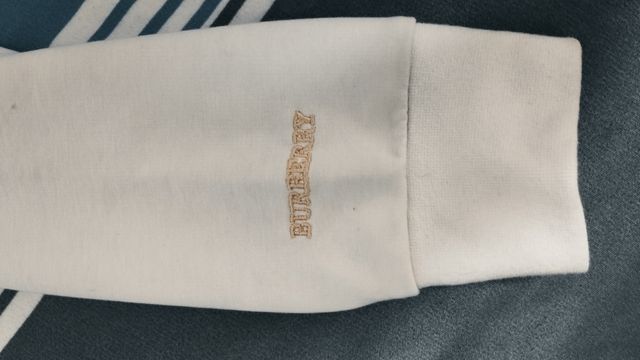Sudadera Burberry Blanca sin capucha