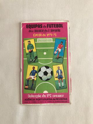 Caderneta Cromos Equipas Futebol 71/72 completa