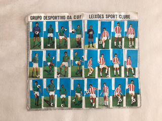 Caderneta Cromos Equipas Futebol 71/72 completa