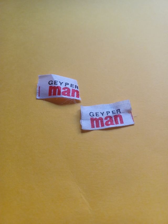 Geyperman etiquetas originales