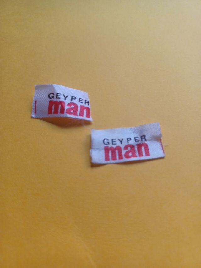 Geyperman etiquetas originales