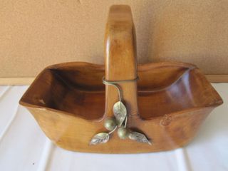 Cestino in legno vintage cesto portafrutta centrot