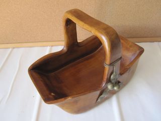 Cestino in legno vintage cesto portafrutta centrot