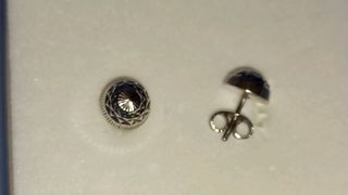 Pendientes repujados plata 925