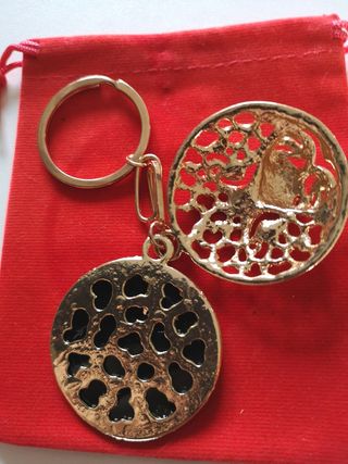 Porta chaves leopardo