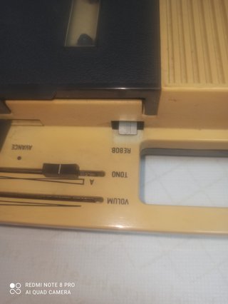 Reproductor portatil cassettes vintage años 70-80.