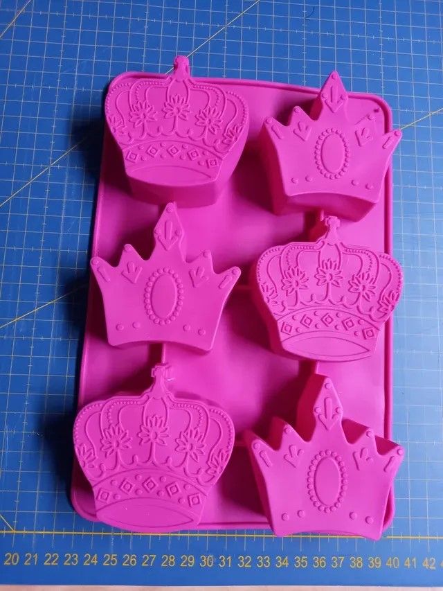 Molde silicona coronas princesa