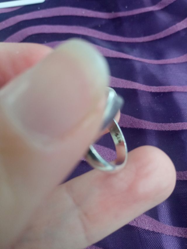 Lote de 3 anillos de plata 925 con minerales