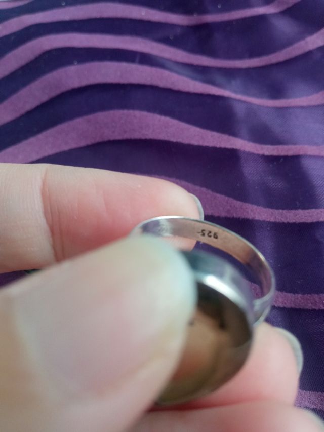 Lote de 3 anillos de plata 925 con minerales