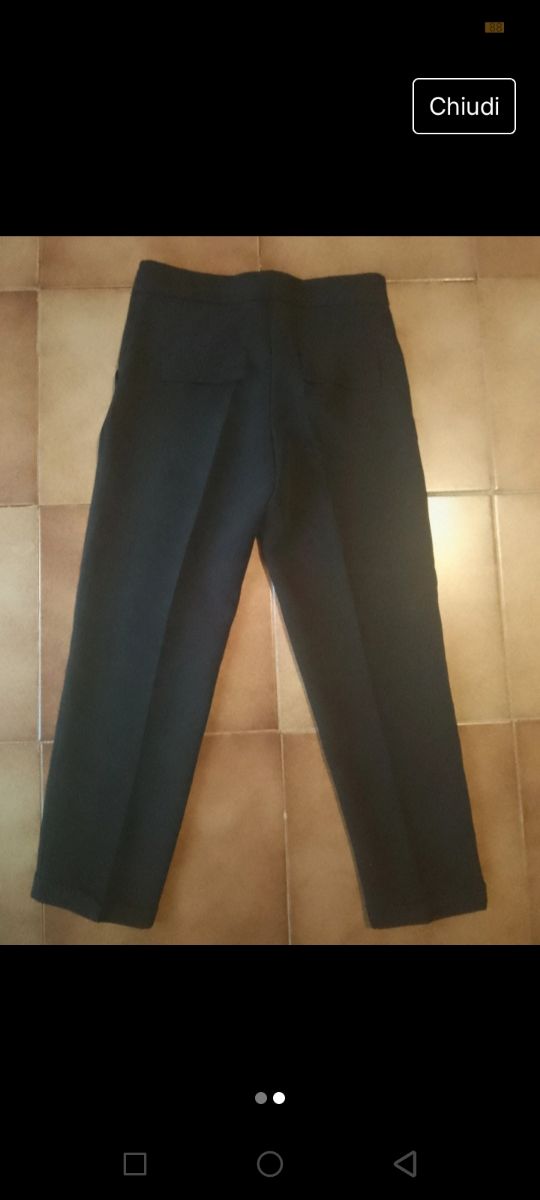 Pantaloni classici neri, nuovo, tg M