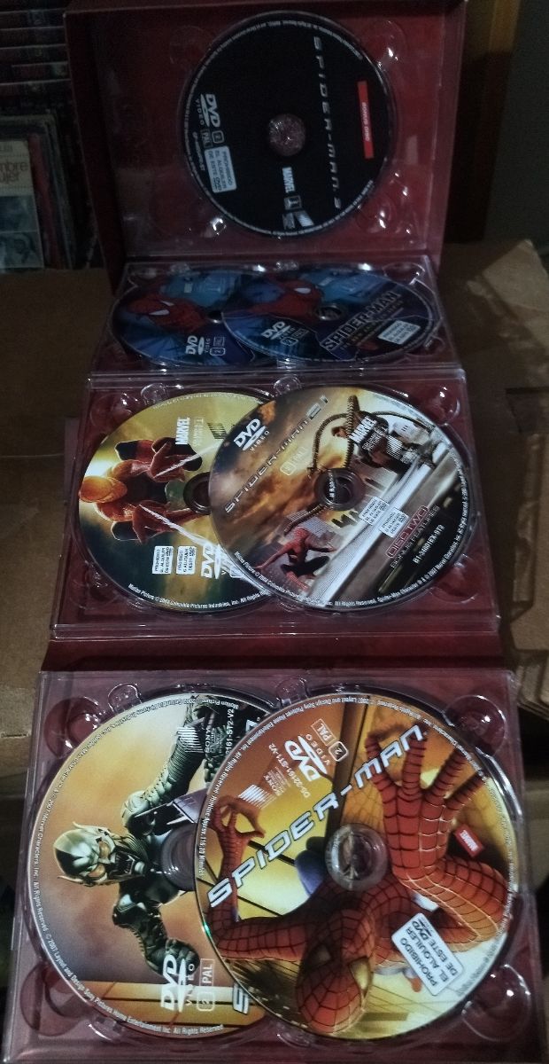Pack 6 dvd caja de lujo SPIDERMAN 