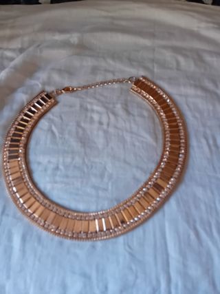 Gargantilla de circonita 45 cm chapado