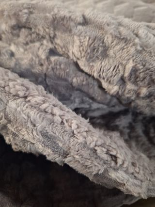 Edredom de inverno cinza escuro, casal