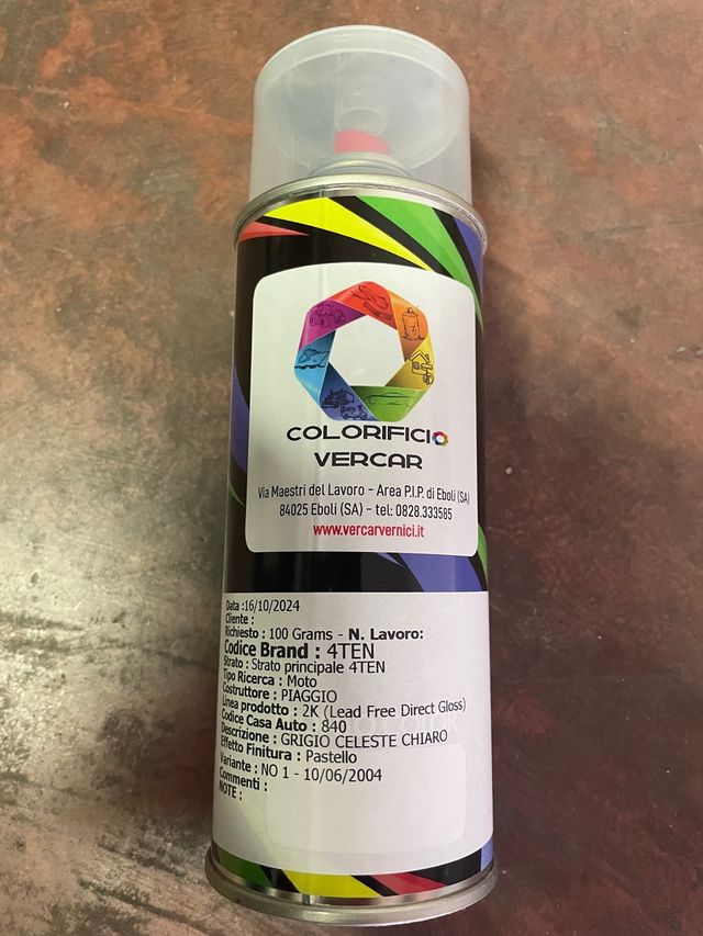 Vernice piaggio grigio celeste chiaro 840