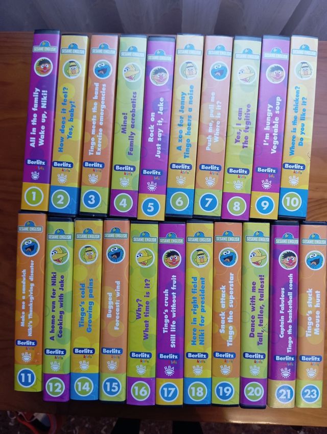 Aprende Inglés Barrio Sesamo VHs