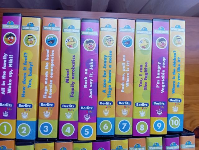 Aprende Inglés Barrio Sesamo VHs