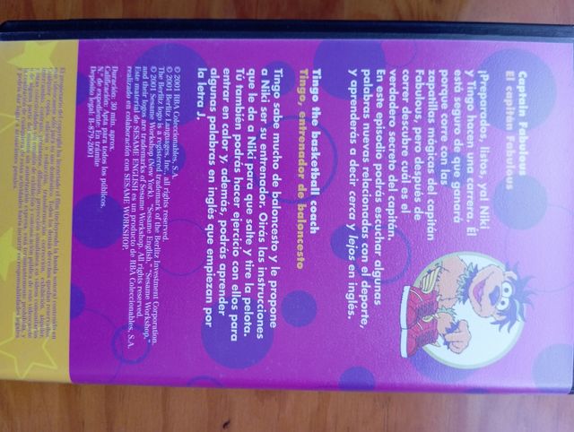 Aprende Inglés Barrio Sesamo VHs