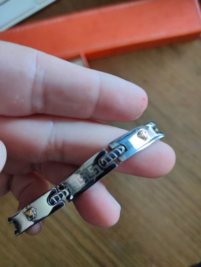 Bracciale acciaio con medusa